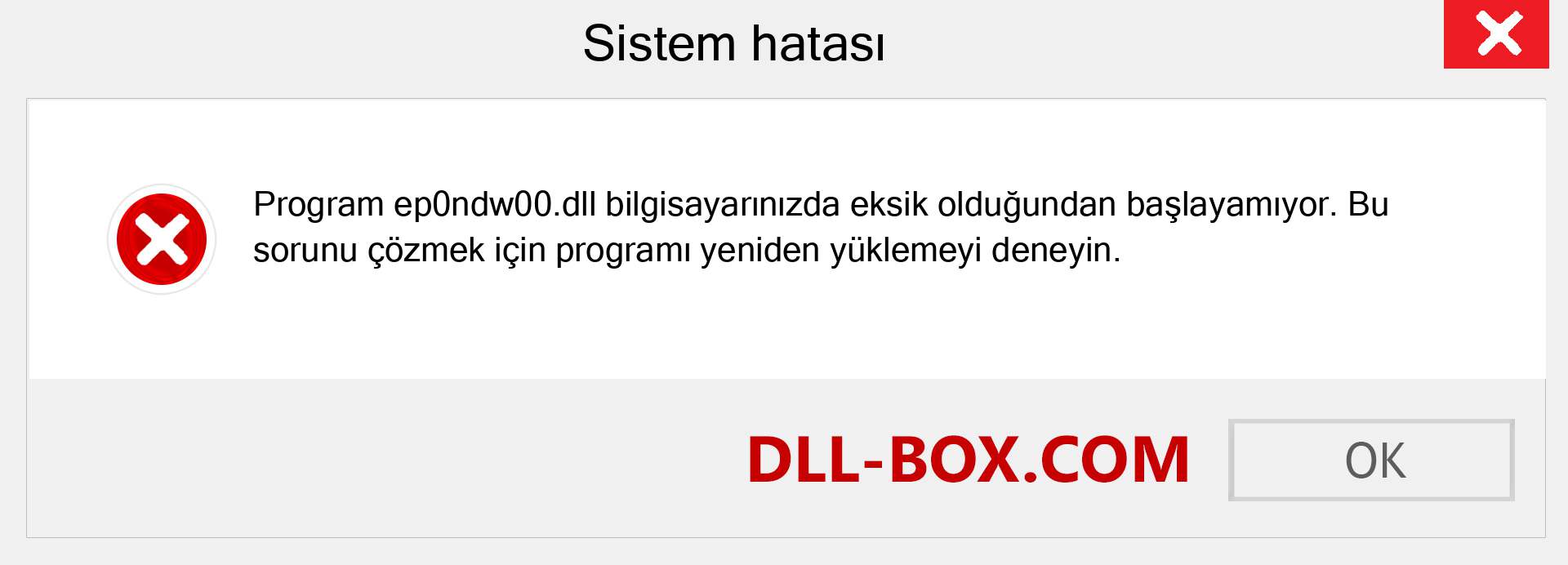 ep0ndw00.dll dosyası eksik mi? Windows 7, 8, 10 için İndirin - Windows'ta ep0ndw00 dll Eksik Hatasını Düzeltin, fotoğraflar, resimler